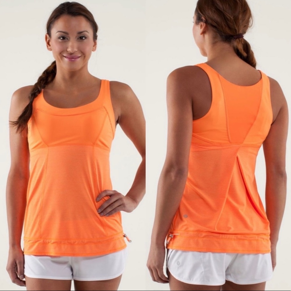 Lululemon Orange Tame Me Tank Size 6